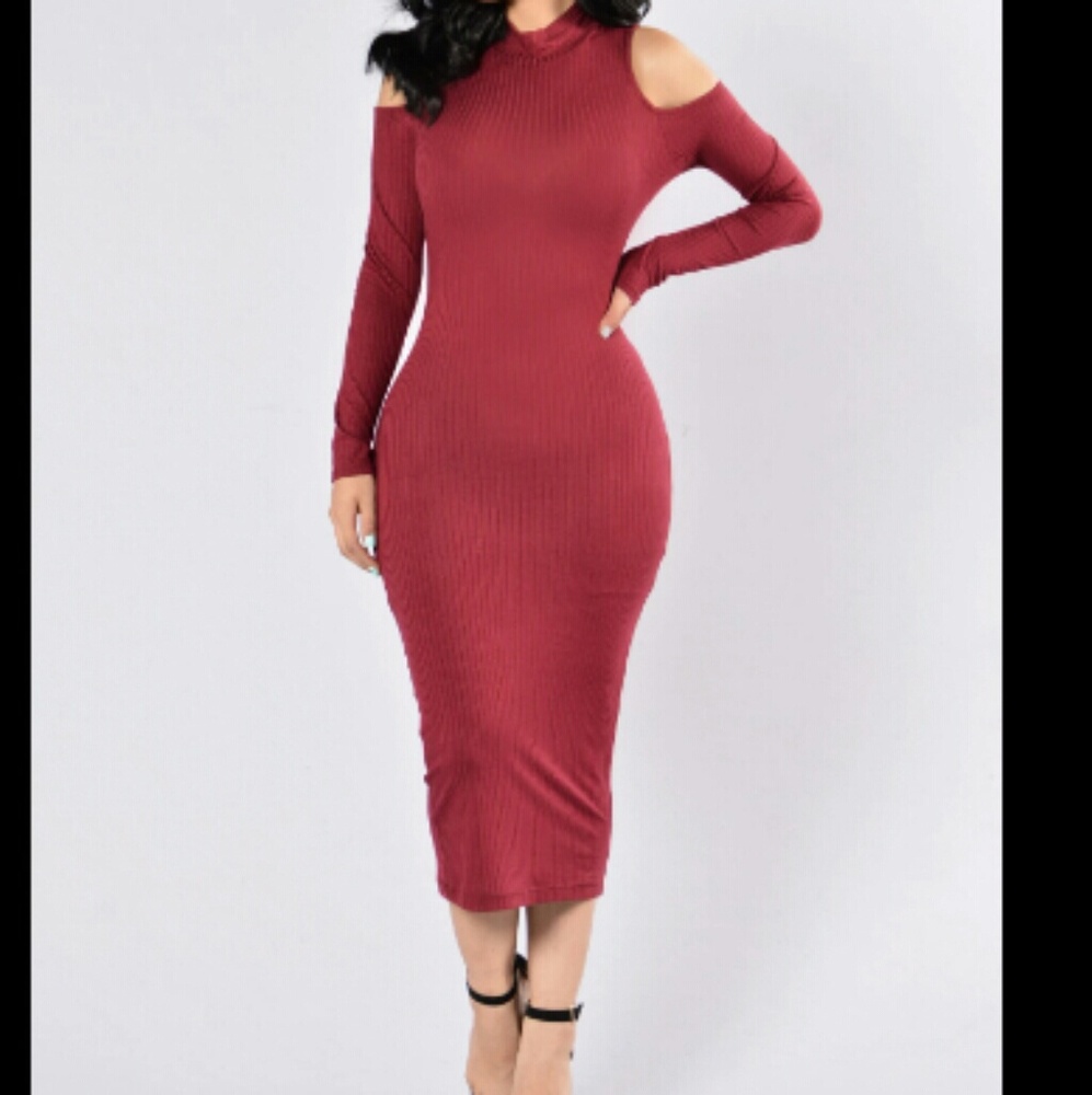"The New look" Burgundy BodyCon Dress